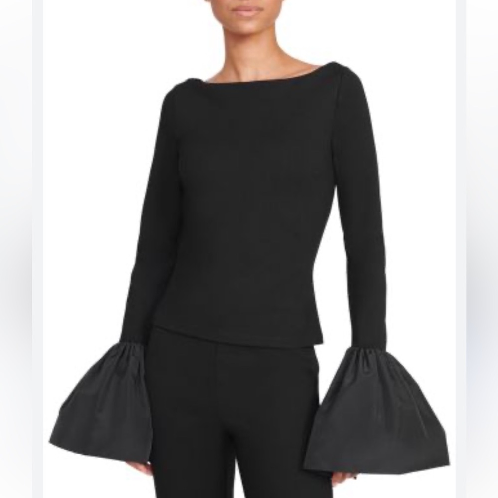 STAUD bell sleeve top